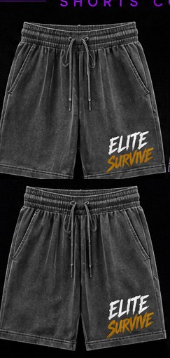 Elite Survive Shorts — Gray