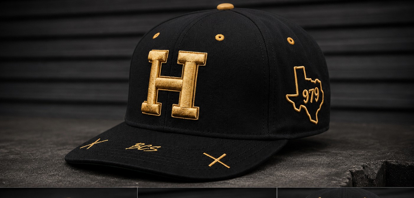 H 979 Cap — Black / Gold