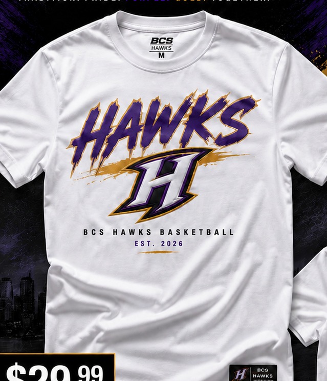 LE Hawks Tee — White