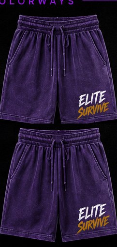 Elite Survive Shorts — Purple