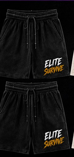 Elite Survive Shorts — Black