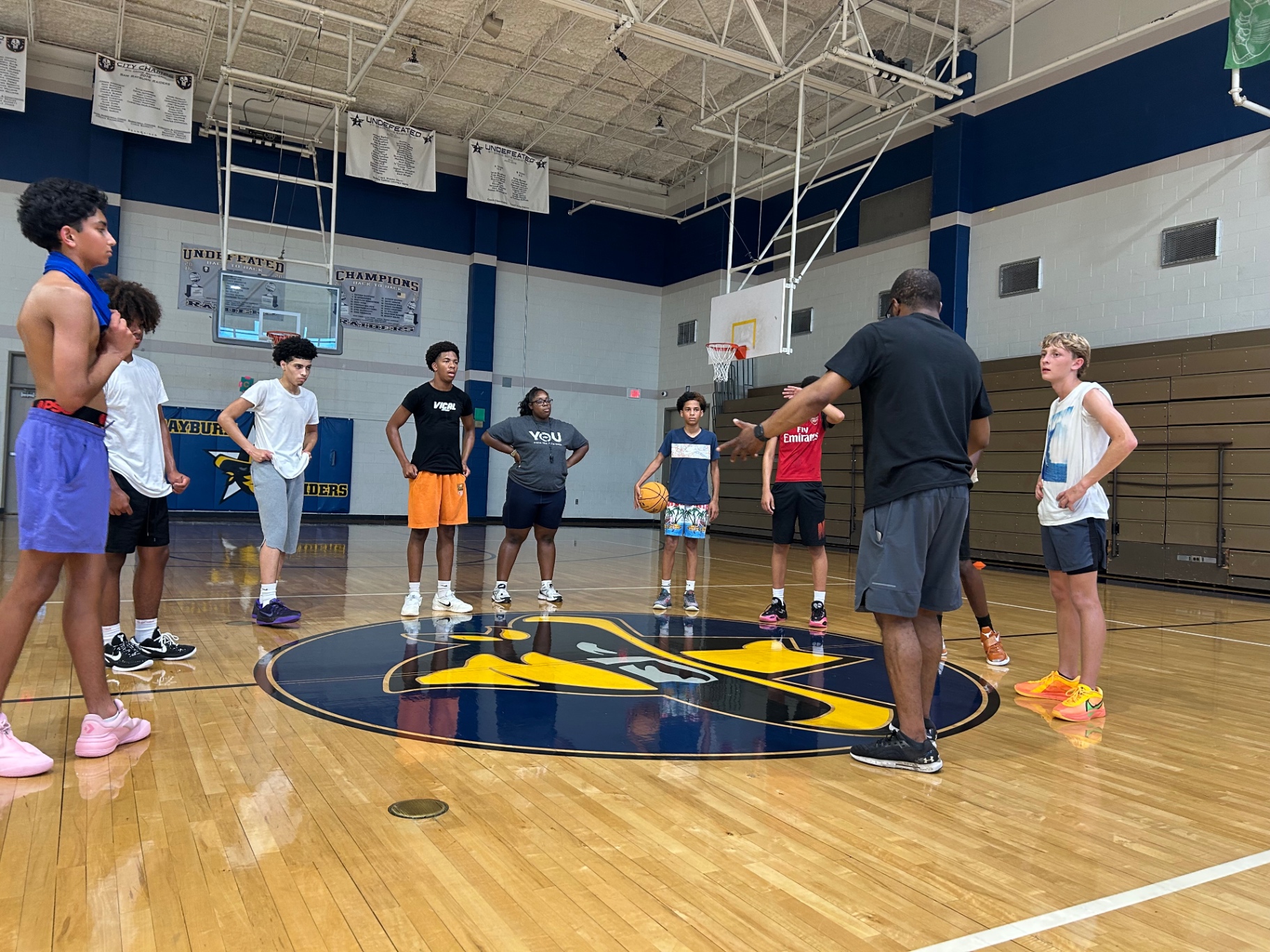 BCS Hawks practice at Sam Rayburn Intermediate