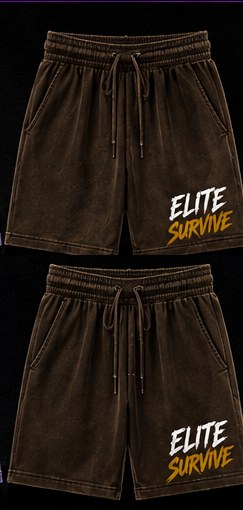 Elite Survive Shorts — Brown