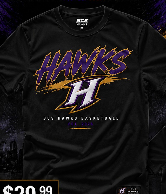 LE Hawks Tee — Black