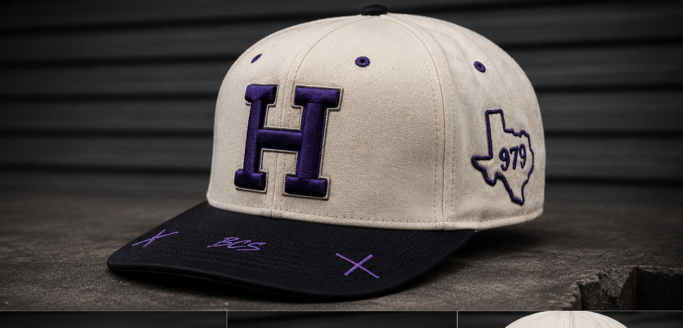 H 979 Cap — Cream / Purple
